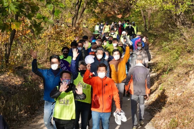 2020. 11월, 오어지둘레길(7km) 개통식 및 맨발로 걷기행사