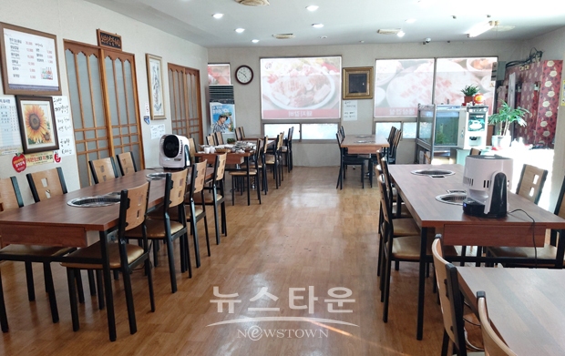 움식점 입식 테이블 설치비 지원