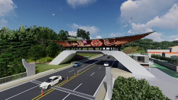 강화대교 상징조형물 기공식 조감도