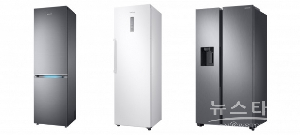 유럽 주요 지역 소비자 전문지 평가에서 각각 1위를 차지한 삼성 냉장고 제품들(사진 : 삼성전자)