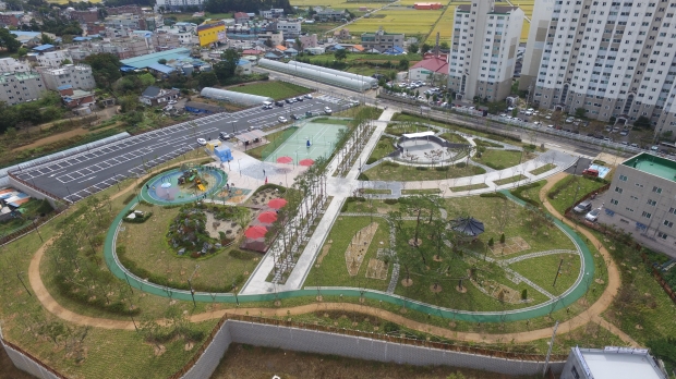 갑룡공원 드론촬영 모습