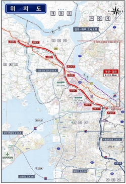 강화계양 고속도로 위치도