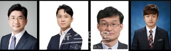 왼쪽부터 서울대학교 재료공학부 주영창 교수, DGIST 에너지공학전공 남대현 교수, 서울대학교 재료공학부 이건도 BK교수, 서울대학교 재료공학부 김지용 박사과정