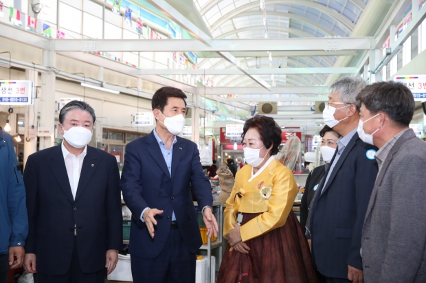 오천삼광시장 아케이드 준공식