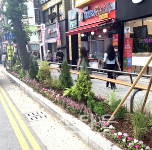 시내권 띠녹지 내 가로화단 조성