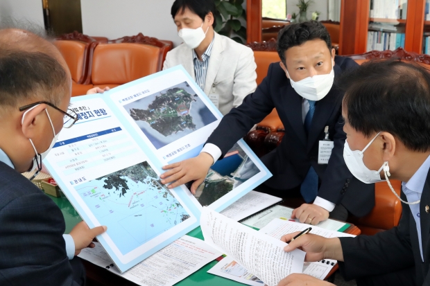 장정민 옹진군수 활동 사진