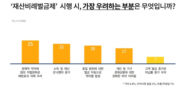 재산비례벌금제 시행 시 우려사항
