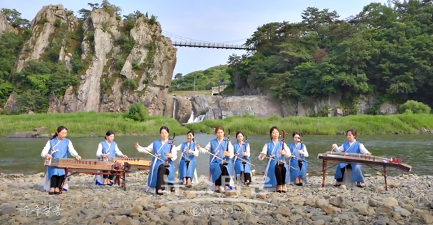 하늘에서 바라본 수주팔봉