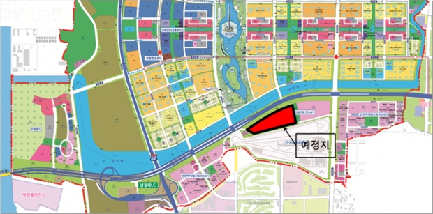현대모비스 입주 예정부지 위치도 (청라 IHP 도시첨단 산업단지 F2-②)