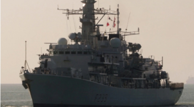 영국 해군 호위함 리치몬드호. 영국 해군 사진