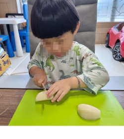 영양교육 중인 아이