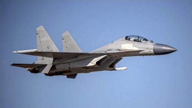 중국 인민해방군 J-16 전투기.
