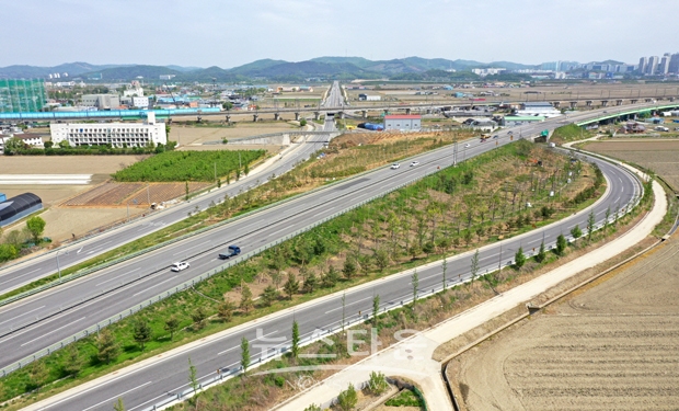 미세먼지 차단 나무식재(배방 공수지구)