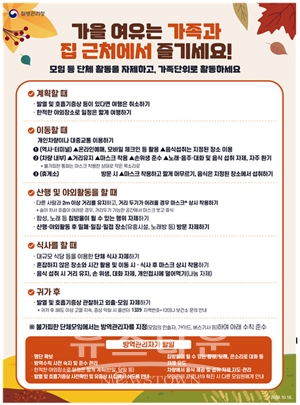 가을철 여행편 방역수칙