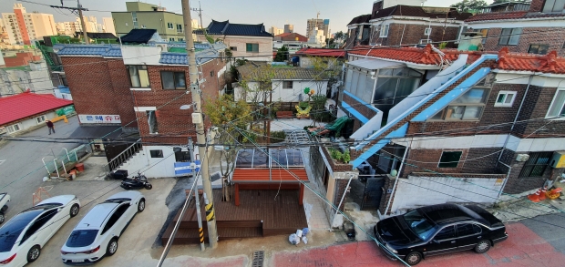 인천 미추홀구가 20일 수봉마을 수봉마루쉼터 조성을 완료했다.