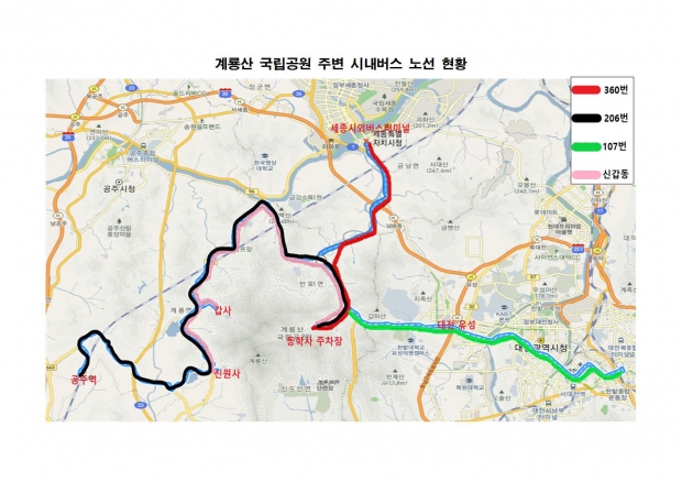 신설 버스 노선도