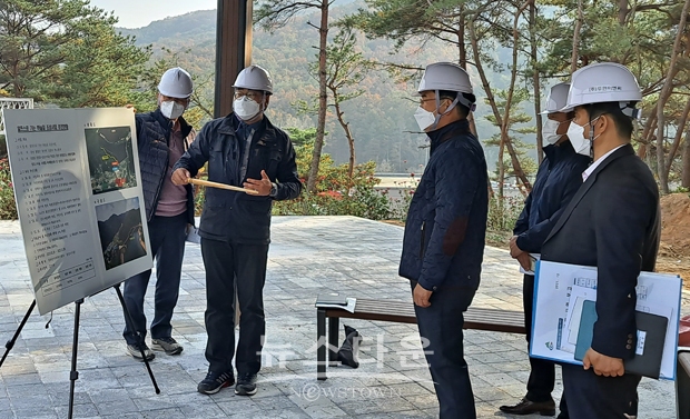 김윤호 청양부군수 관광 분야 사업장 현장 점검