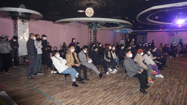 관람석 모습, 이날 참가자와 가요제 관계자 200여명이 참석했다.