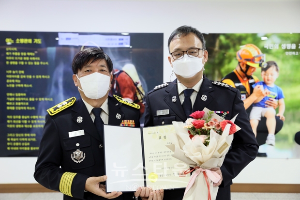 청양소방서 정산119안전센터 이태우 소방장이 창의적이고 도전적인 청렴 콘텐츠 카드뉴스를 제작해 ‘청렴 BestWoker’에 브레인(Brain)부문을 수상했다.