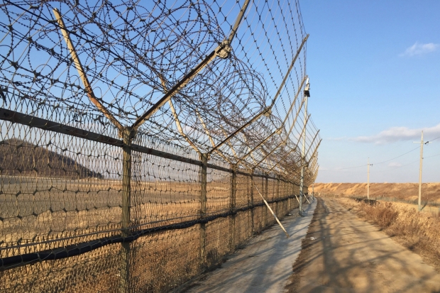 통제보호구역 철책선