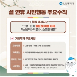 설 연휴 특별방역수칙 안내