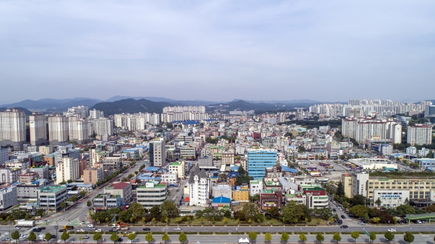 공주 신관동 일대 전경