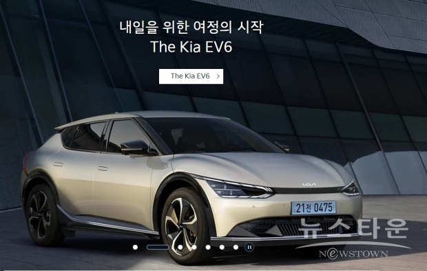 기아의 "유럽 2022년도 올해의 차"로 뽑힌 EV6