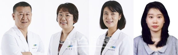 순천향대학교 천안병원 4명의 연구자들이 ‘2022년도 상반기 기초연구사업’에 선정됐다. 사진) 좌측부터 배상호, 이상미, 정활림, 강현숙