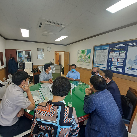 캐나다 워털루대 AI연구팀이 창원시를 방문했다(사진=창원시)