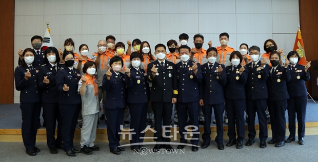 2022년 신규 의용소방대원 임명장 수여식