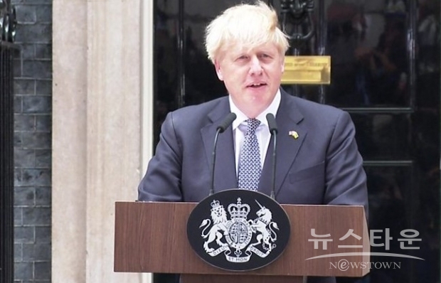 끝내 사임을 하게 된 보리스 존슨-Boris Johnson 영국 총리 / 사진 : 비비시 뉴스화면 캡처