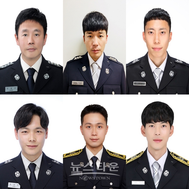 아산소방서 구조대원(소방장 전흥주, 이현성, 김동영(현 119특수구대응단), 소방교 서현민, 조상우, 오경환) 라이프세이버 선정