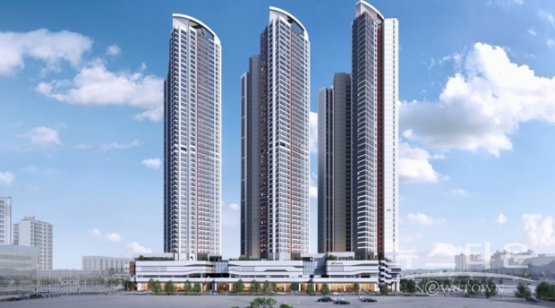 지하 3층~지상 49층, 3개 동 규모의 고층 주거복합단지로 아파트 전용 84㎡ 577세대 및 오피스텔 전용 84㎡ 114실 등 총 691세대 규모로 공급 / 사진 : 현대엔지니어링