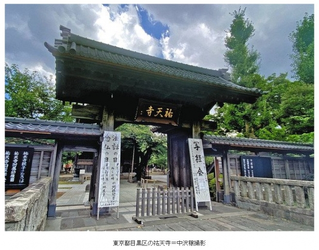 도쿄의 매구로구(東京都目黒区) 유텐지(祐天寺) / 사진 : 일본 도쿄신문 해당 기사 사진 캡처