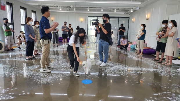 방송촬영중인 실습