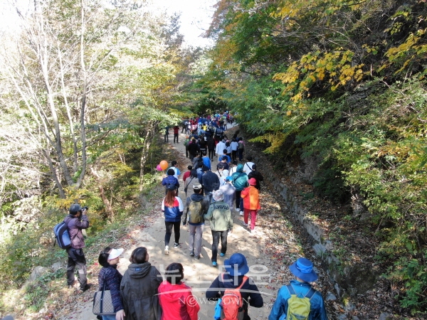 지리산 회남재 숲길 걷기 행사