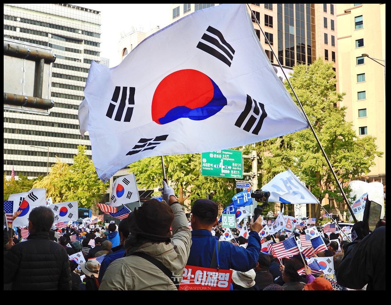 광화문을 완전 점령한 애국우파국민들