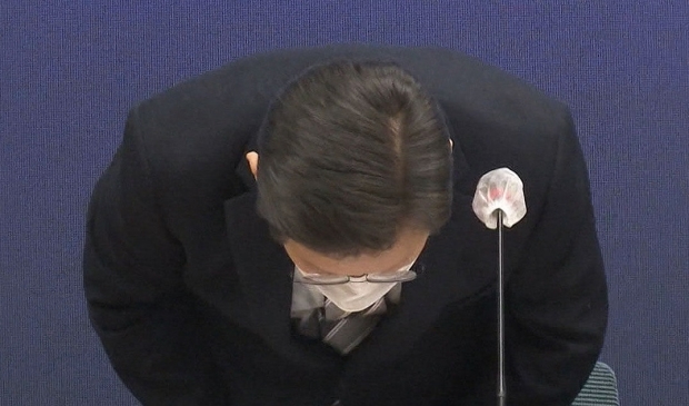 작년 12월 장남의 도박혐의에 사과하는 이재명 대표