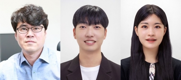 왼쪽부터 삼육대 인공지능융합학부 양민규 교수, 석박사통합과정 서현규 연구원, 이수연 연구원.