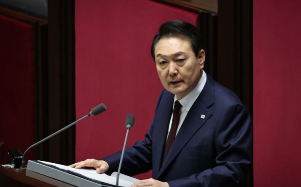 지난 25일 시정연설을 하는 윤석열 대통령