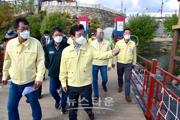 조규일 진주시장, 축제장 현장 점검