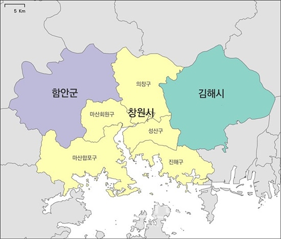 창원권의 범위(자료=창원시)
