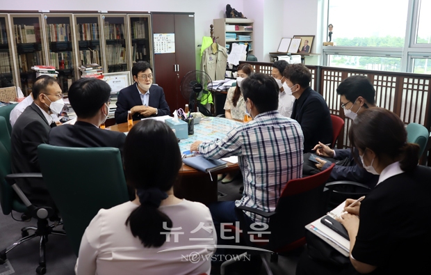 국립경찰병원 분원건립 관계자 대면보고