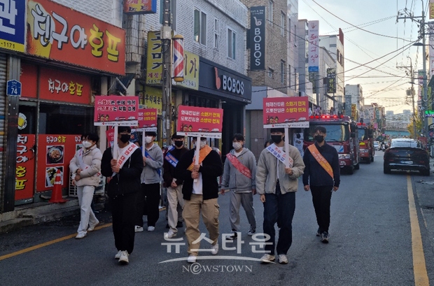 운암시장 소방차 길 터주기 캠페인