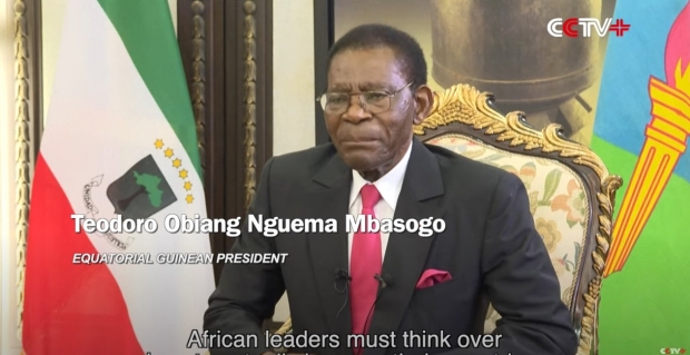 테오도로 오비앙 응게마 음바소고(Teodoro Obiang Nguema Mbasogo) 적도 기니 대통령 / 사진 : CCTV 뉴스 비디오 캡처