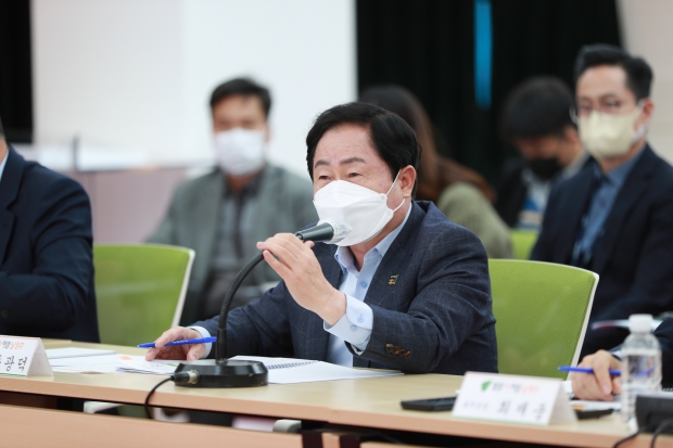 주광덕 남양주시장이 인사말을 하고 있다.