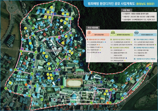 범죄예방 환경디자인 공모사업 계획도