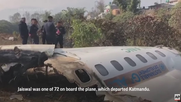 네팔 예티항공 여객기 추락, 한국인 2명 등 71명 사망, 1명 실종 / 사진 : 에이피통신 비디오 일부 캡처