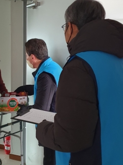 1인 가구 안부 확인 사업 진행 사진