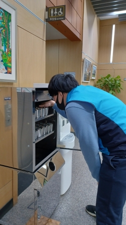 다회용품 세척·관리 일자리 사업 진행 사진